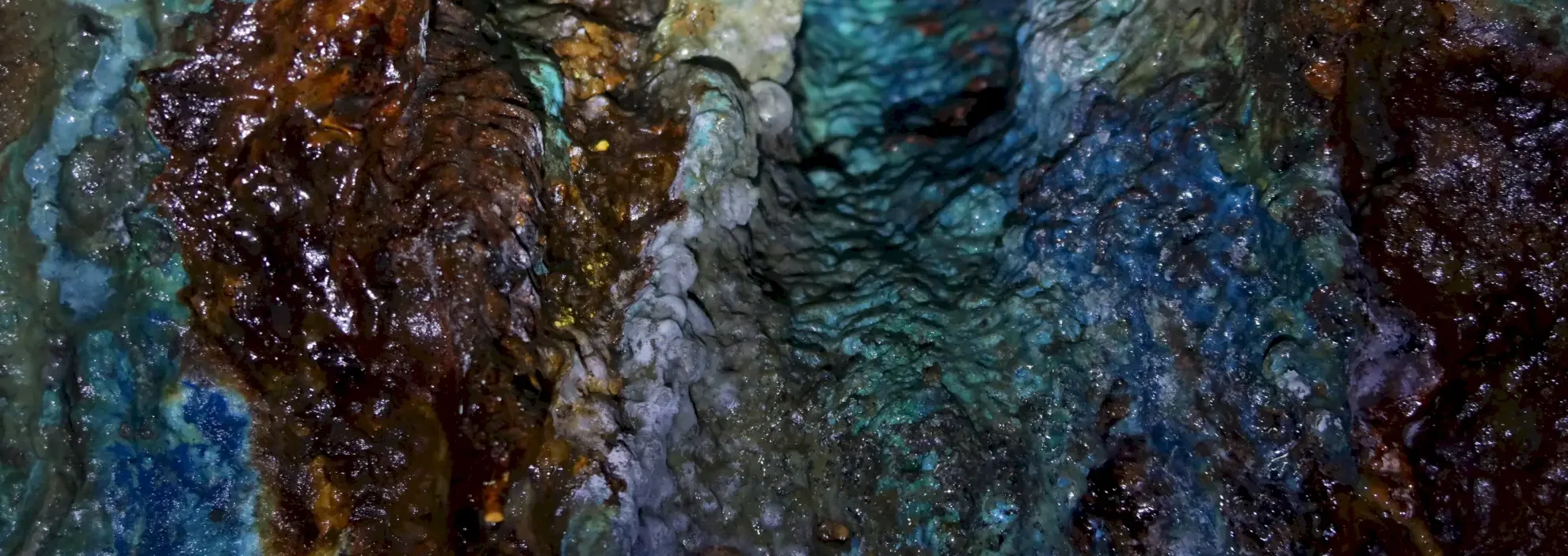 Secondary Minerals in the Kilian Adit, Germany